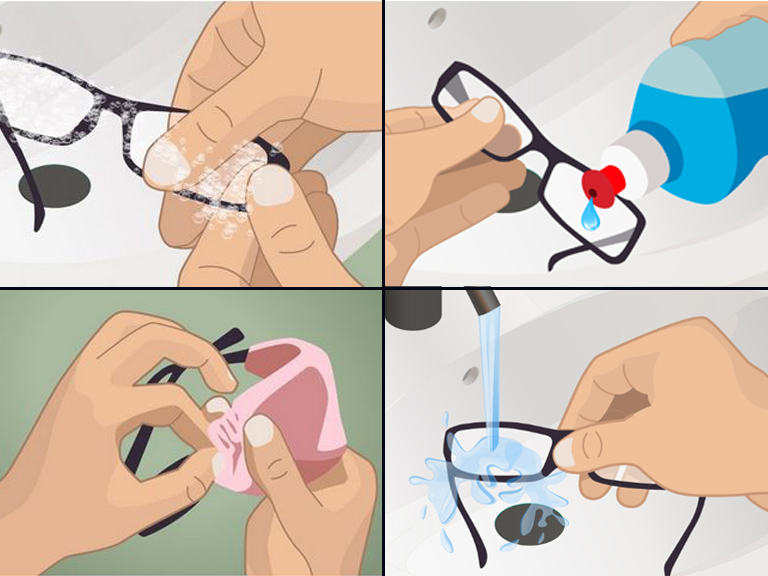 نحوه صحیح تمیز کردن عینک